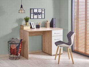 Työpöytä Lima B-1, tammi / valkoinen hinta ja tiedot | Tietokonepöydät ja työpöydät | hobbyhall.fi