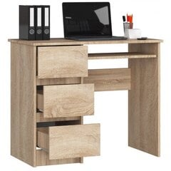 Työpöytä A6, vasen, tammi hinta ja tiedot | Tietokonepöydät ja työpöydät | hobbyhall.fi
