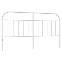 Metallinen sängynpääty valkoinen 160 cm hinta ja tiedot | Sängyt | hobbyhall.fi