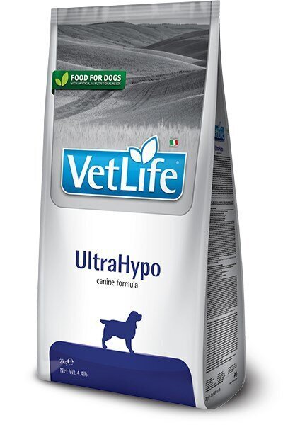 Kuivaruoka koirille Farmina Pet Food ULTRAHYPO CANINE 2 kg, kala hinta ja tiedot | Koiran kuivaruoka | hobbyhall.fi