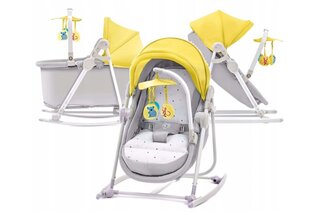 Nojatuoli - keinu KinderKraft 5-in-1 Unimo Unimo Up, keltainen hinta ja tiedot | Sitterit | hobbyhall.fi