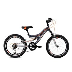Capriolo CTX200 -maastopyörä 20, harmaa-oranssi, runko 11 hinta ja tiedot | Polkupyörät | hobbyhall.fi