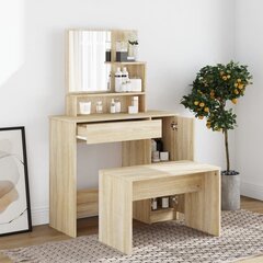 Peilipöytä Sonoma-tammi 86,5x35x136 cm hinta ja tiedot | Peilipöydät | hobbyhall.fi