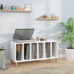 LP-levyjen säilytyskaappi valkoinen 100x38x48 cm tekninen puu hinta ja tiedot | Kaapit | hobbyhall.fi