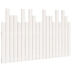 Sängynpääty seinälle valkoinen 127,5x3x80 cm täysi mänty hinta ja tiedot | Sängyt | hobbyhall.fi