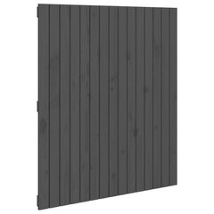 Sängynpääty seinälle harmaa 95,5x3x110 cm täysi mänty hinta ja tiedot | Sängyt | hobbyhall.fi