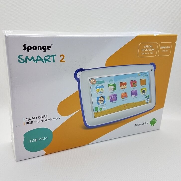 Lasten tablettitietokone Sponge Smart 2 WiFi, oranssi hinta ja tiedot | Tabletit | hobbyhall.fi