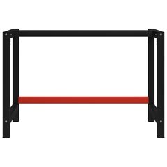 Työpöydän runko metalli 120x57x79 cm musta ja punainen hinta ja tiedot | Muut huonekalutarvikkeet | hobbyhall.fi