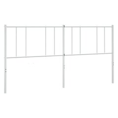 Metallinen sängynpääty valkoinen 193 cm hinta ja tiedot | Sängyt | hobbyhall.fi