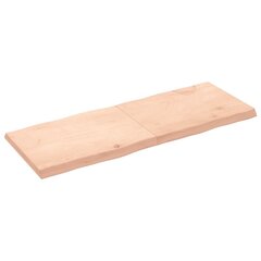 Pöytälevy 160x60x(2-6) cm käsittelemätön täysi puu elävä reuna hinta ja tiedot | Pöytälevyt | hobbyhall.fi