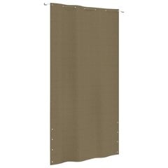 Parvekkeen suoja taupe 140x240 cm Oxford kangas hinta ja tiedot | Aurinkovarjot ja markiisit | hobbyhall.fi