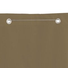 Parvekkeen suoja taupe 140x240 cm Oxford kangas hinta ja tiedot | Aurinkovarjot ja markiisit | hobbyhall.fi