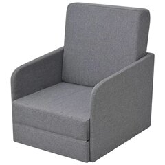 Nojatuoli-sänky, 59,5x72x72,5 cm, vaaleanharmaa hinta ja tiedot | Nojatuolit | hobbyhall.fi