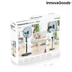 PYSÄKÖINTIPUHALTIN INNOVAGOODS Ø 40 CM 50W MUSTA SININEN hinta ja tiedot | Tuulettimet | hobbyhall.fi