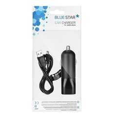 BlueStar autolaturi 12 V / 24 V / 1000 mA + Micro USB musta hinta ja tiedot | Puhelimen laturit | hobbyhall.fi