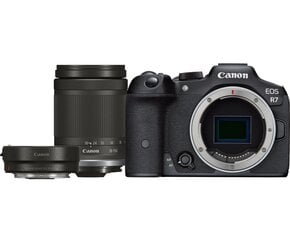 Canon EOS R7 + RF-S 18-150mm F3.5-6.3 IS STM(F/3.5-6.3 IS STM) + kiinnityssovitin EF-EOS R hinta ja tiedot | Kamerat | hobbyhall.fi