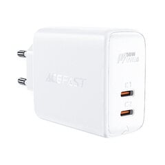 ACEFAST 2 x USB-C QC4.0 PD (45W) laturi – Valkoinen hinta ja tiedot | Puhelimen laturit | hobbyhall.fi