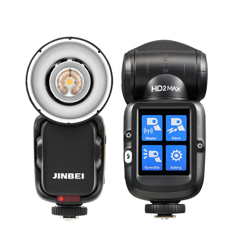 Speedlite kameran salama JINBEI HD-2MAX TTL HSS LED 80Ws för Canon Nikon Sony Olympus Panasonic Fujifilm hinta ja tiedot | Kameratarvikkeet | hobbyhall.fi