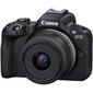 Canon EOS R50 + RF-S 18-45mm IS STM + RF-S 55-210mm IS STM + kiinnityssovitin EF-EOS R (musta) hinta ja tiedot | Kamerat | hobbyhall.fi