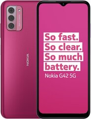 Nokia G42 6/128GB 5G Pink hinta ja tiedot | Matkapuhelimet | hobbyhall.fi