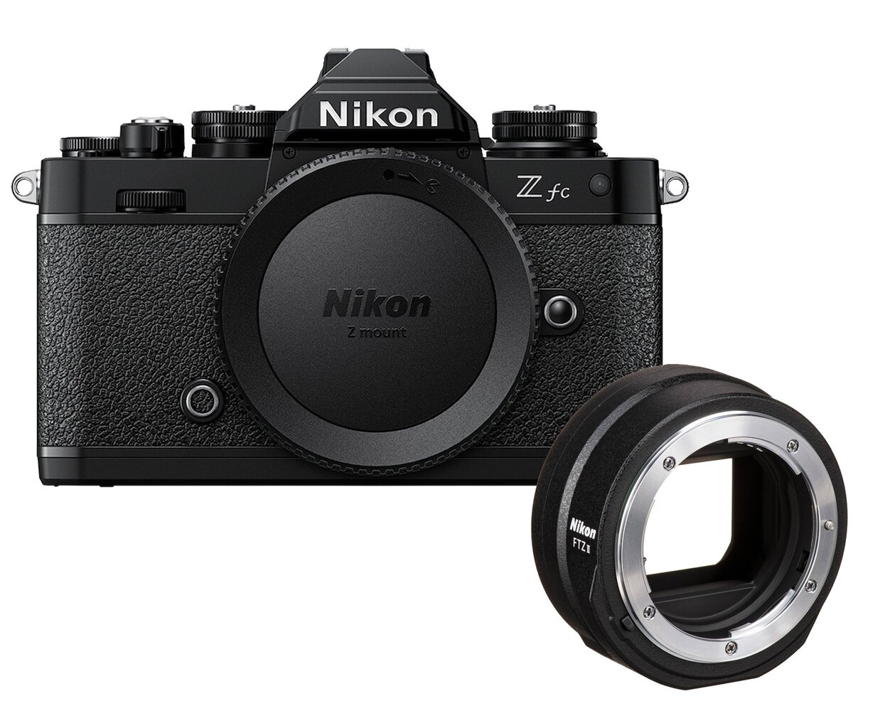 Nikon Z fc + Nikon FTZ II -kiinnityssovitin (musta) hinta ja tiedot | Kamerat | hobbyhall.fi