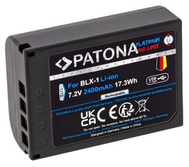 PATONA akku pro valokuva Olympus BLX-1 2400mAh Li-Ion Platinum USB-C hinta ja tiedot | Kameran akut | hobbyhall.fi