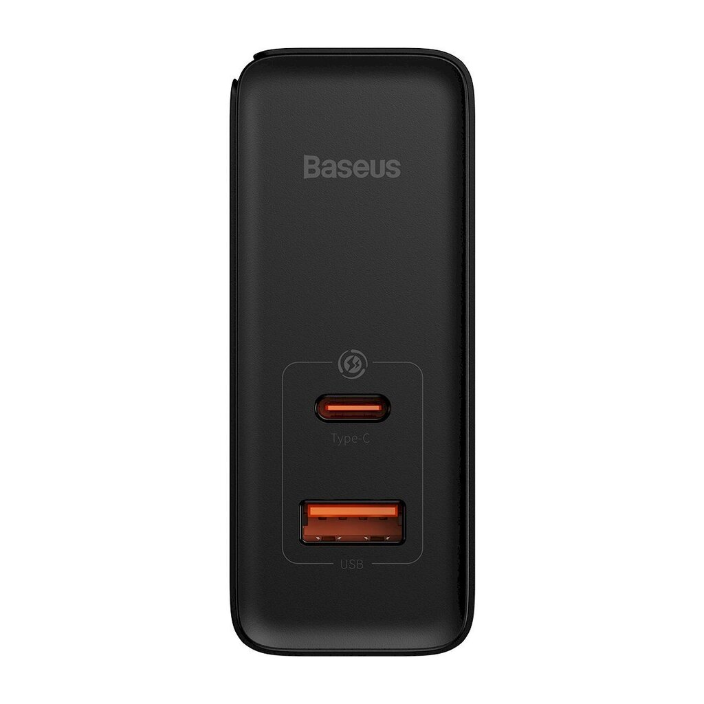 Nopea yleisverkkolaturi, Baseus Pro CCGAN100E51, USB-C / USB 100 W., musta hinta ja tiedot | Puhelimen laturit | hobbyhall.fi