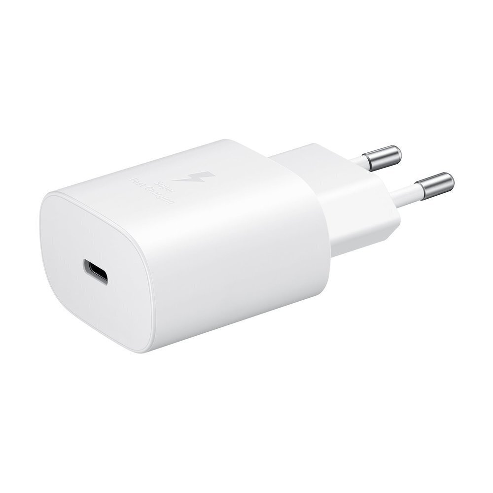 Pikalaturi, Samsung EP-TA800NWEGEU1, SFC 3.0, 2 5W., 3A, USB-C, valkoinen hinta ja tiedot | Puhelimen laturit | hobbyhall.fi