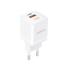 Verkkolaturi, Dudao A13ProEU1, GaN 33W., PPS USB-C USB-A., valkoinen hinta ja tiedot | Puhelimen laturit | hobbyhall.fi