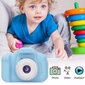 CP X2 Kids HD 1080p digitaalinen valokuva- ja videokamera MicroSD-korttipaikalla 2 tuuman LCD-värinäyttö Turquise hinta ja tiedot | Kamerat | hobbyhall.fi