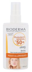 Aurinkovoide herkälle iholle Bioderma Photoderm Mineral Spray SPF50+ 100 g hinta ja tiedot | Aurinkovoiteet | hobbyhall.fi