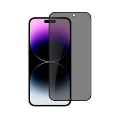 Anti-Spy Näytönsuoja 10D karkaistua lasia iPhone 14 Pro (6,1″) hinta ja tiedot | Näytönsuojakalvot ja -lasit | hobbyhall.fi