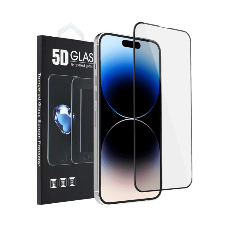 Näytönsuoja 5D karkaistua lasia iPhone 13 / 13 Pro (6,1″) hinta ja tiedot | Näytönsuojakalvot ja -lasit | hobbyhall.fi