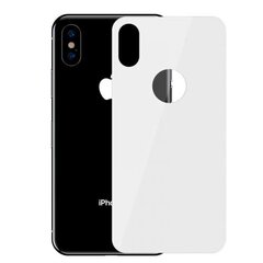 Baseus iPhone Xs Max 0,3 mm Täysi peittävä kaareva T-lasi takasuoja valkoinen (SGAPIPH65-BM02) hinta ja tiedot | Näytönsuojakalvot ja -lasit | hobbyhall.fi