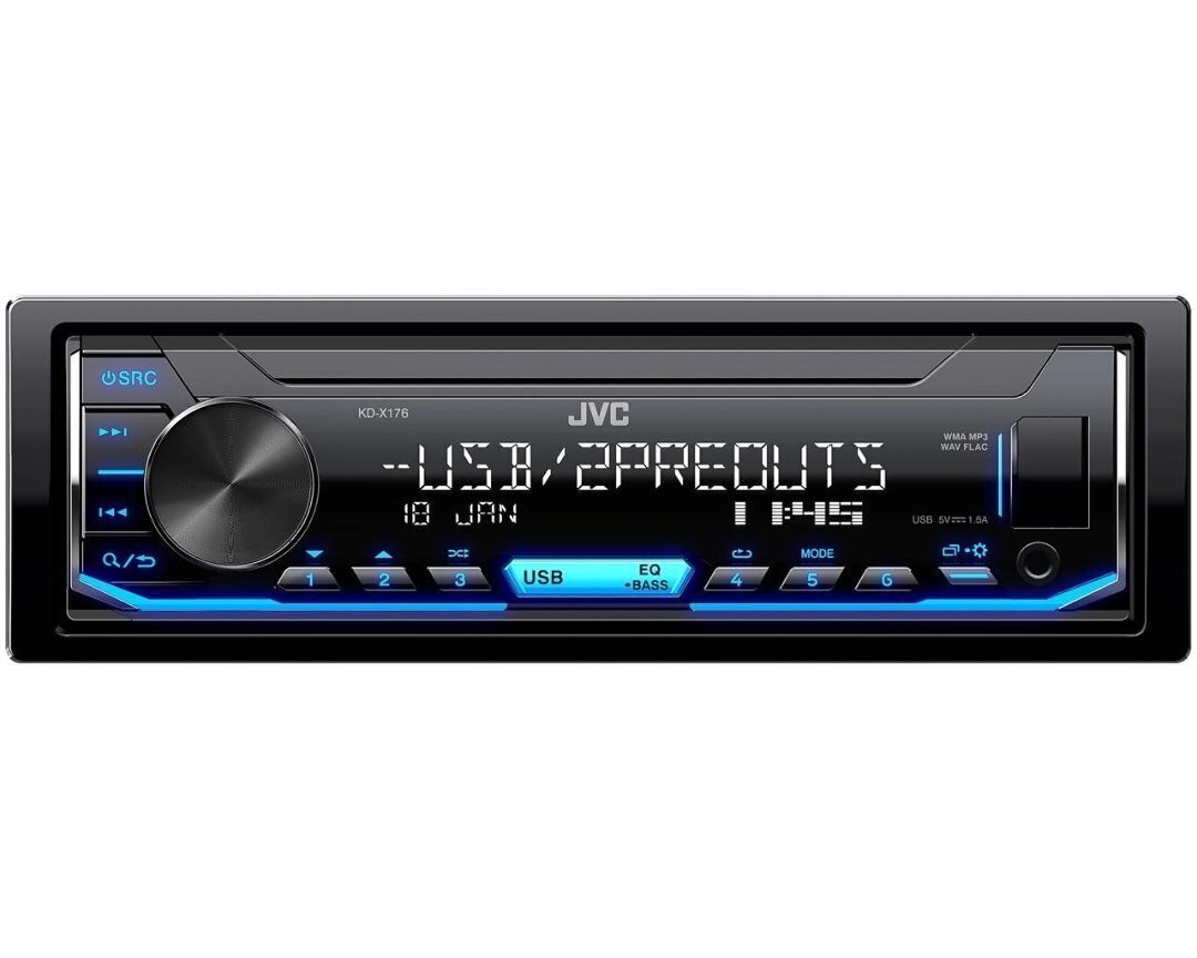 Autoradio JVC KD-X176 hinta ja tiedot | Autoradiot, multimedia | hobbyhall.fi