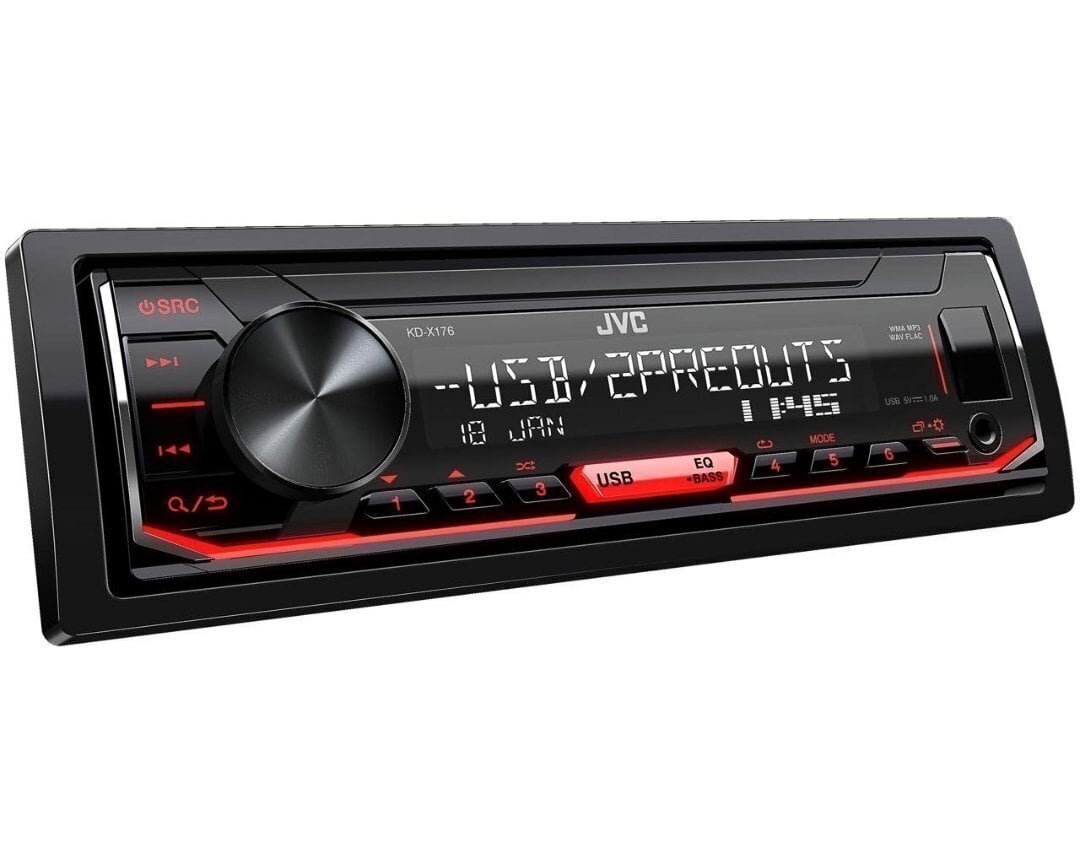 Autoradio JVC KD-X176 hinta ja tiedot | Autoradiot, multimedia | hobbyhall.fi