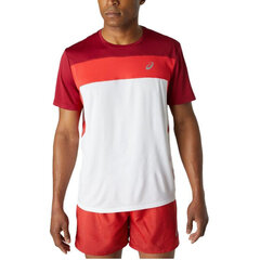 Miesten t-paita Asics Race SS Top Tee M 2011A781107, valkoinen hinta ja tiedot | Miesten urheiluvaatteet | hobbyhall.fi