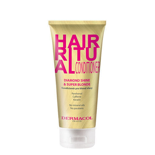 Hiusten Hoitoaine Dermacol Hair Ritual Conditioner Diamond Shine & Super Blonde, 200 ml hinta ja tiedot | Hoitoaineet | hobbyhall.fi