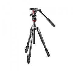 Jalusta Manfrotto Befree Live Alumiinijalusta + videopää hinta ja tiedot | Kamerajalustat | hobbyhall.fi