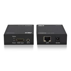 HDMI Extender setti, yksi Cat6, 60 metrin, 3D- ja IR-tuki hinta ja tiedot | Adapterit | hobbyhall.fi