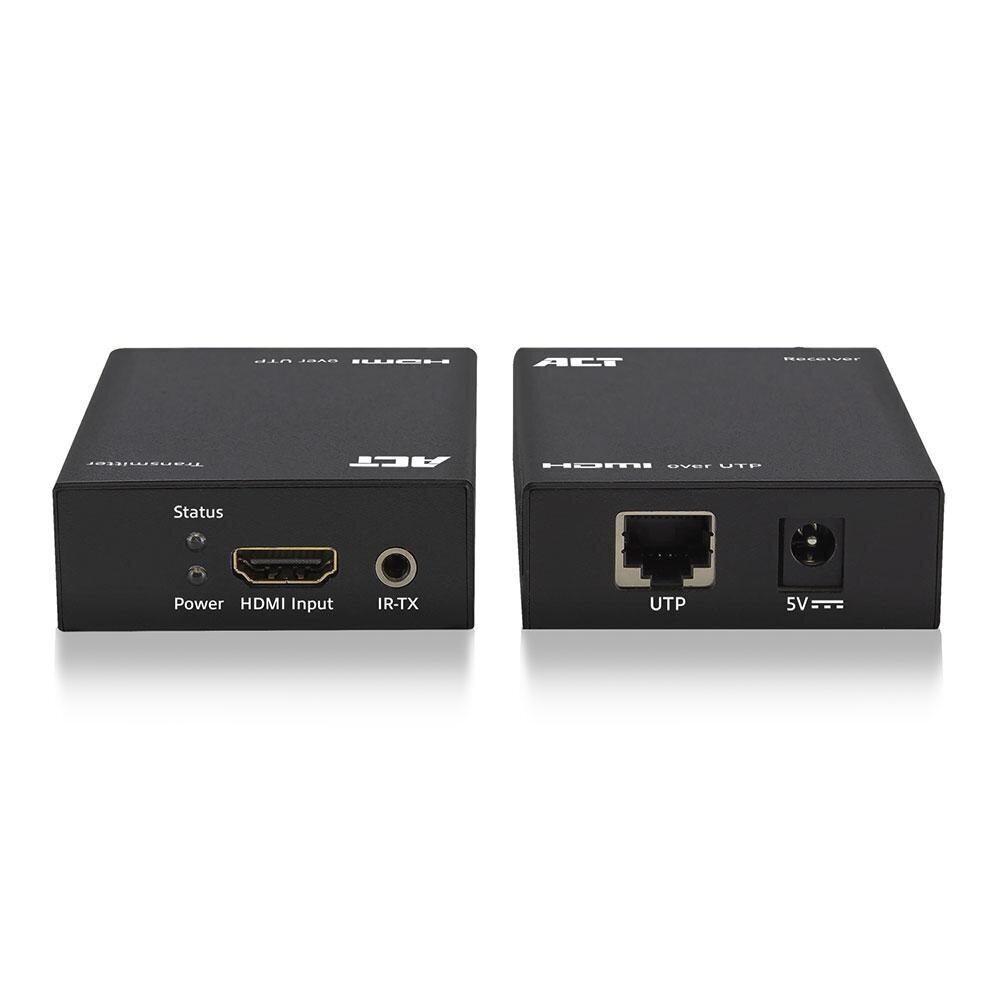 HDMI Extender setti, yksi Cat6, 60 metrin, 3D- ja IR-tuki hinta ja tiedot | Adapterit | hobbyhall.fi