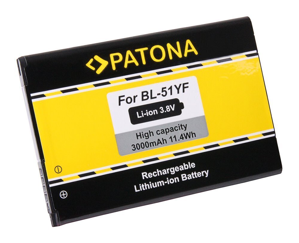 PATONA akku matkapuhelimeen LG G4 BL-51YF 3000mAh 3,8V Li-Ion hinta ja tiedot | Puhelimen akut | hobbyhall.fi