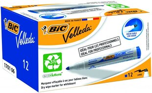 Valkotaulumerkki Bic Velleda 1701 1-5 mm, pyöreä pää, sininen, 12 kpl. 701061 hinta ja tiedot | Kirjoitusvälineet | hobbyhall.fi