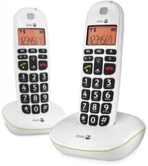 Doro PhoneEasy 100W DUO, valkoinen hinta ja tiedot | Lankapuhelimet | hobbyhall.fi