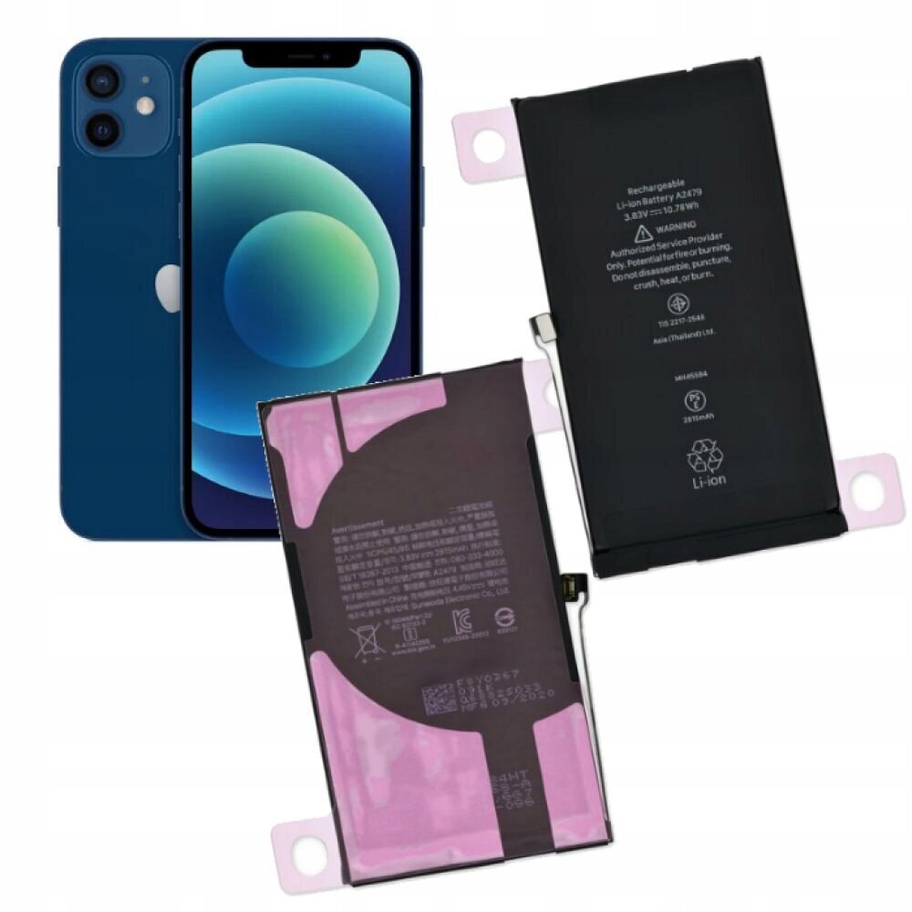 Akku Apple iPhone 12 / 12 Pro -puhelimeen 2815 mAh hinta ja tiedot | Puhelimen akut | hobbyhall.fi