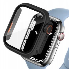 2in1 kotelo + karkaistu lasi Apple Watch 7/8 45MM, musta hinta ja tiedot | Älykellojen ja aktiivisuusrannekkeiden lisätarvikkeet | hobbyhall.fi