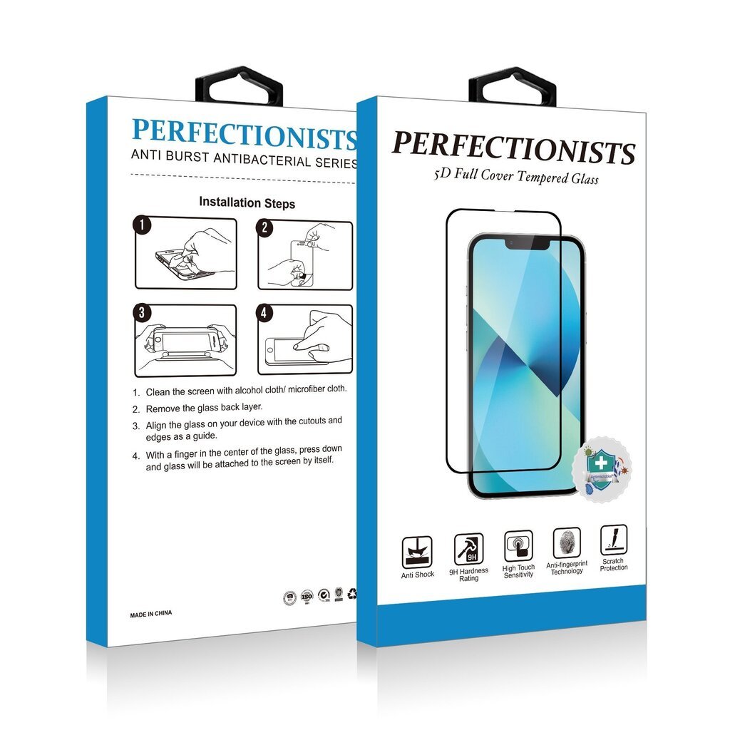 Suojalasi 3D Perfectionists Apple iPhone 16 Plus musta hinta ja tiedot | Näytönsuojakalvot ja -lasit | hobbyhall.fi