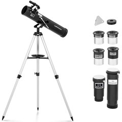 Newtonin tähtikaukoputki, Uniprodo UNI_TELESCOPE_061, 700 mm, halkaisija 76 mm. hinta ja tiedot | Mikroskoopit ja teleskoopit | hobbyhall.fi