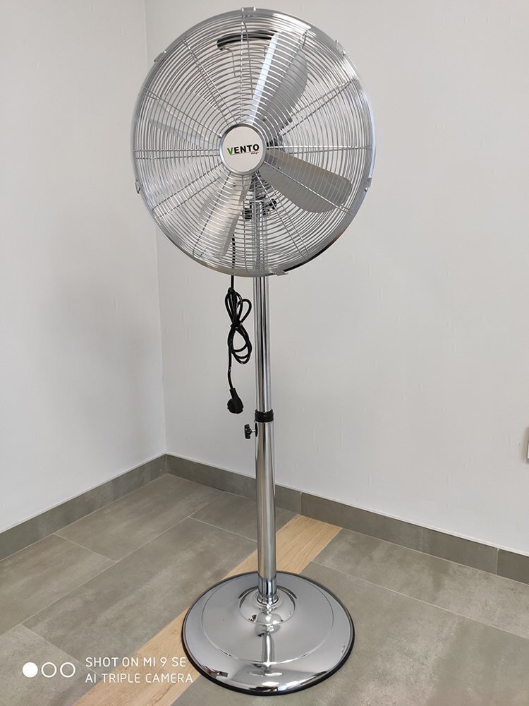 Lattiatuuletin Vento Inox Chrome 40 cm 50W hinta ja tiedot | Tuulettimet | hobbyhall.fi