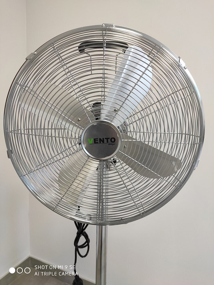 Lattiatuuletin Vento Inox Chrome 40 cm 50W hinta ja tiedot | Tuulettimet | hobbyhall.fi